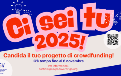 Aperte le candidature a “Ci sei tu”, il bando per il crowdfunding